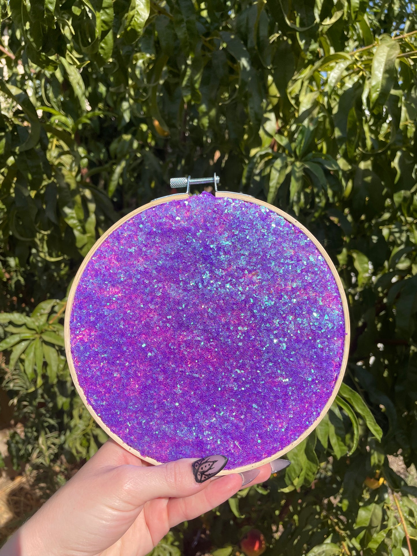 Purple Scales Hand Crafted 7” Hoop