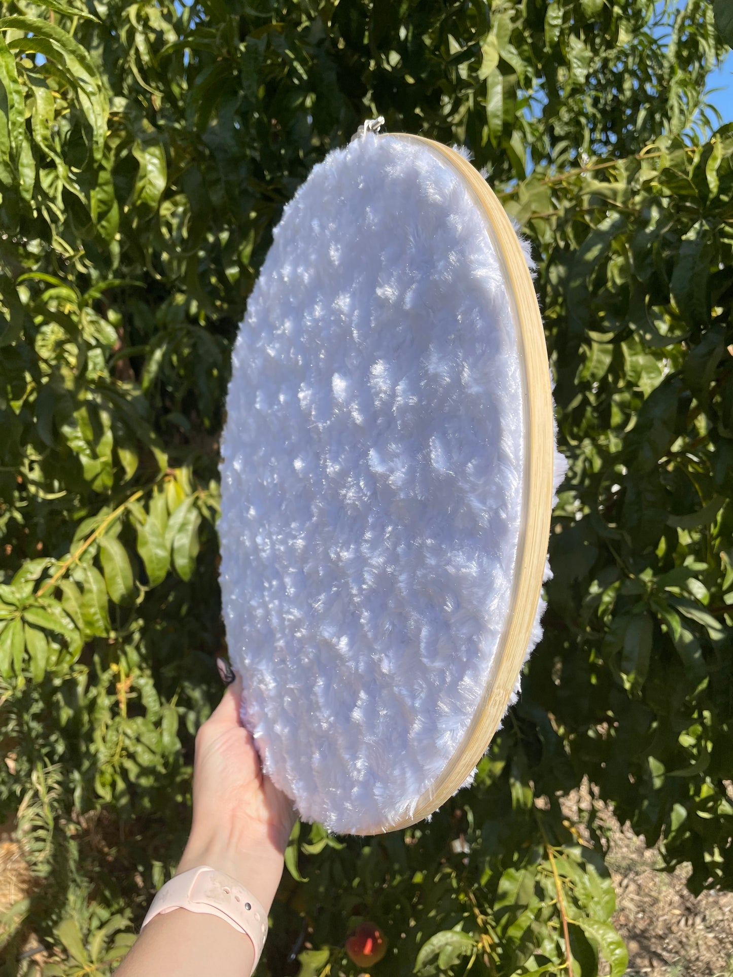 Fluffy Cloud Pin Hoop