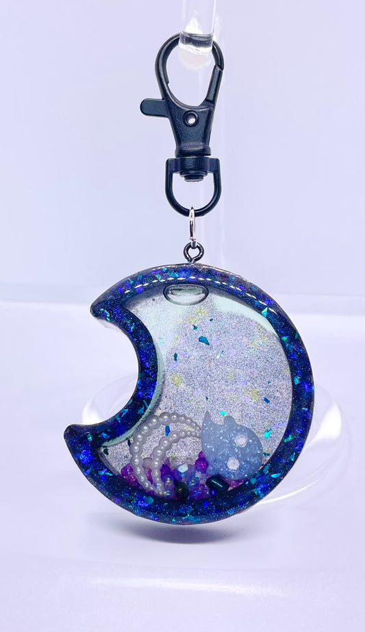 Ghost Moon shaker charm
