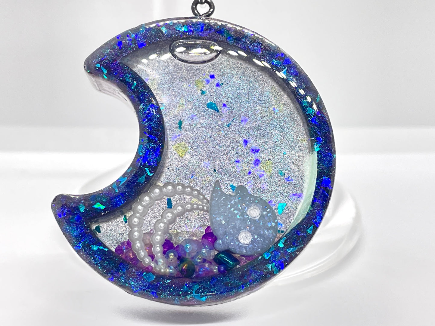Ghost Moon shaker charm