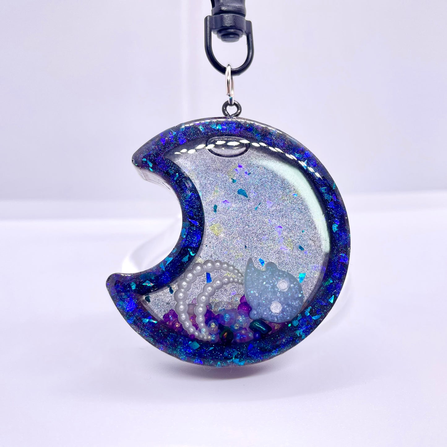 Ghost Moon shaker charm