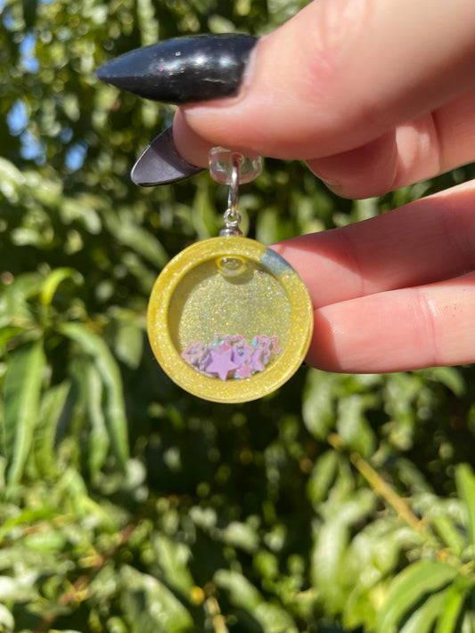 Grape and Lemon Soda Dust Plug Charm