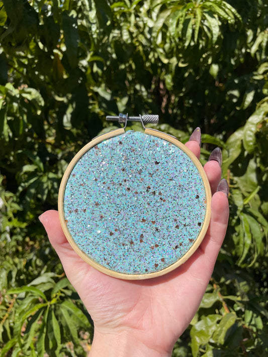 Baby Blue Sky 4” Pin Hoop