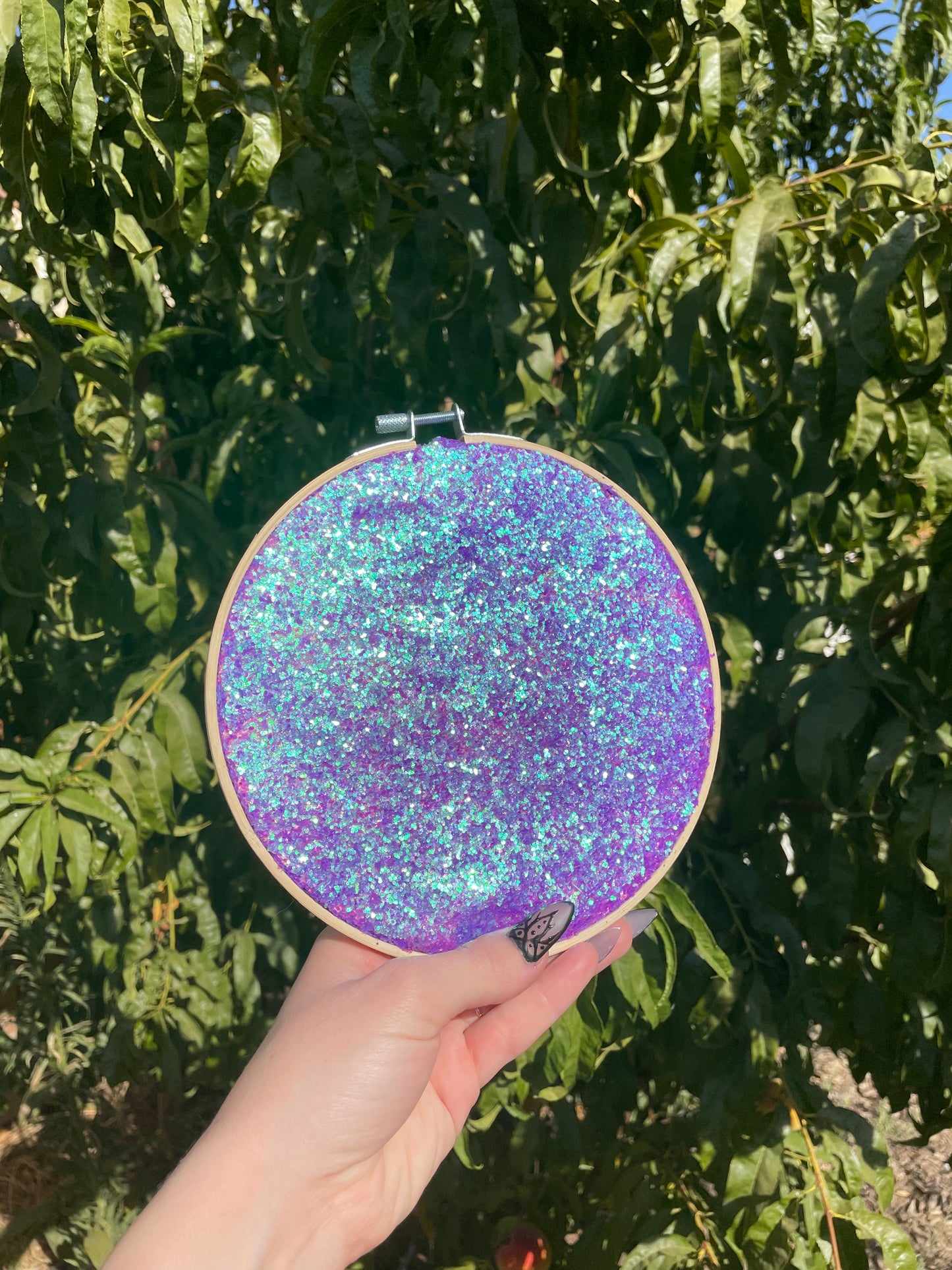 Purple Scales Hand Crafted 7” Hoop