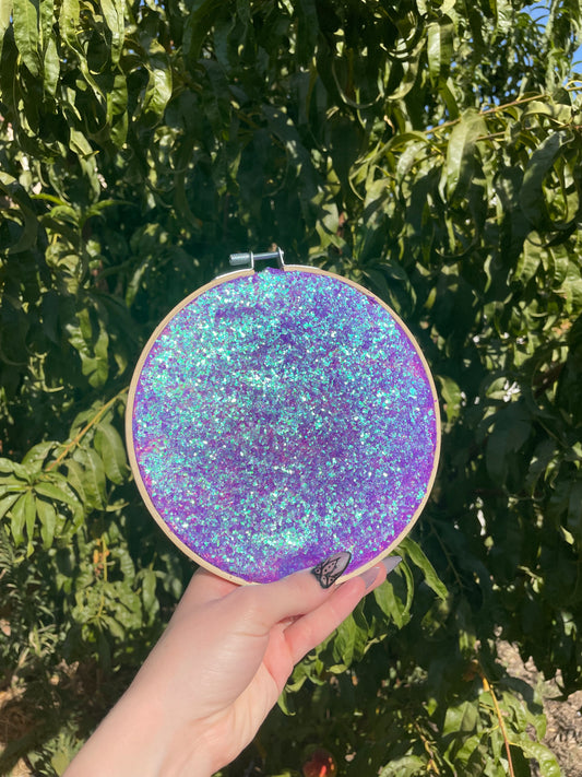 Purple Scales Hand Crafted 7” Hoop