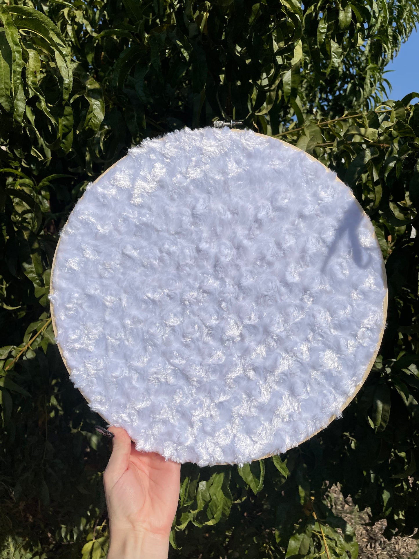 Fluffy Cloud Pin Hoop
