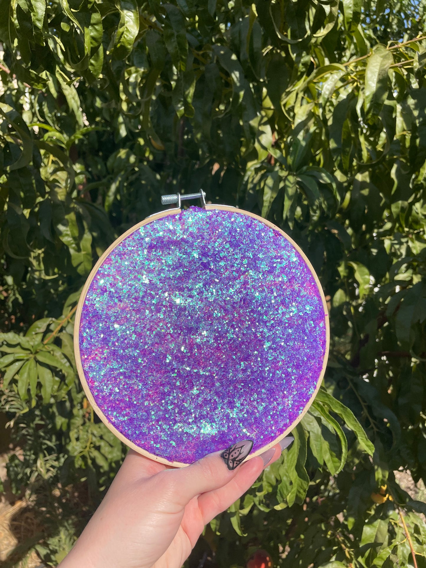 Purple Scales Hand Crafted 7” Hoop