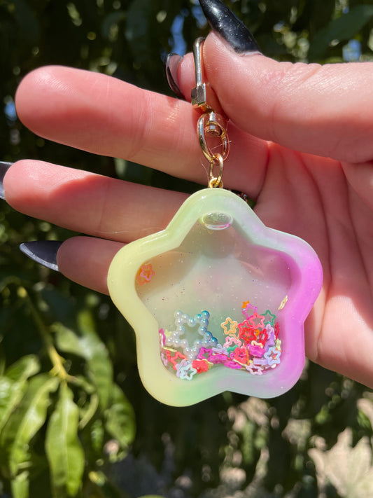 Lime and Berry Star Shaker Charm