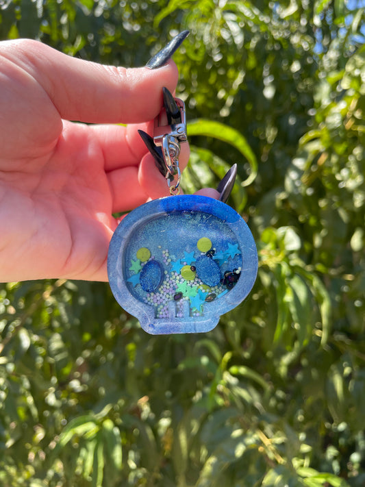 Cloudy Sea Skull Shaker Charm